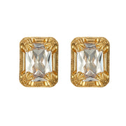 retro gem earrings, view 3 - MRSLM