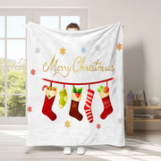 Christmas digital-print throw blanket, view 10 - MRSLM