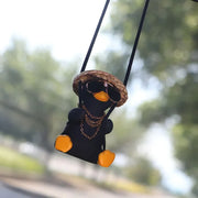 cute swinging duck car ornament, view 4 - MRSLM