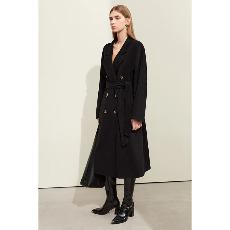 elegant autumn woolen coat for women, view 2 - MRSLM