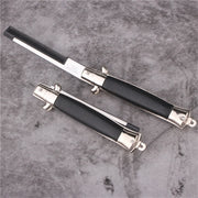 butterfly knife style folding comb, view 5 - MRSLM