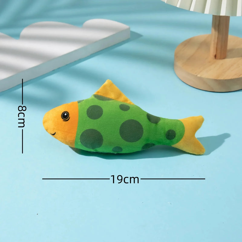 catnip fish toy, view 3 - MRSLM