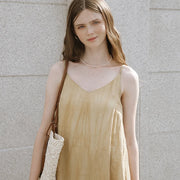 v-neck linen sundress, view 2 - MRSLM