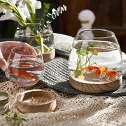 round glass desktop fish tank - MRSLM