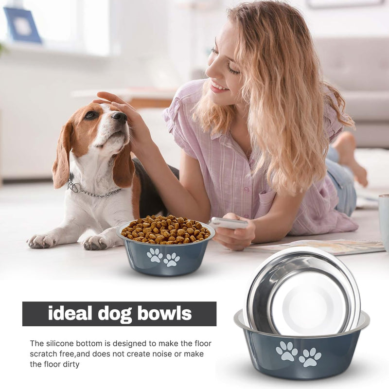 non-slip stainless steel dog bowls, view 4 - MRSLM