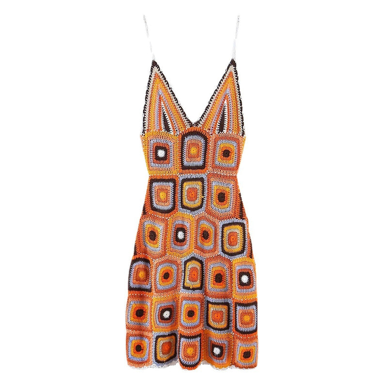 plaid sling dress, view 2 - MRSLM