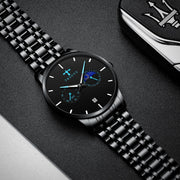 men's steel band quartz watch - MRSLM
