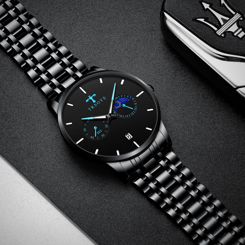 men's steel band quartz watch - MRSLM