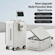 24 inch aluminum frame luggage with usb port, view 6 - MRSLM