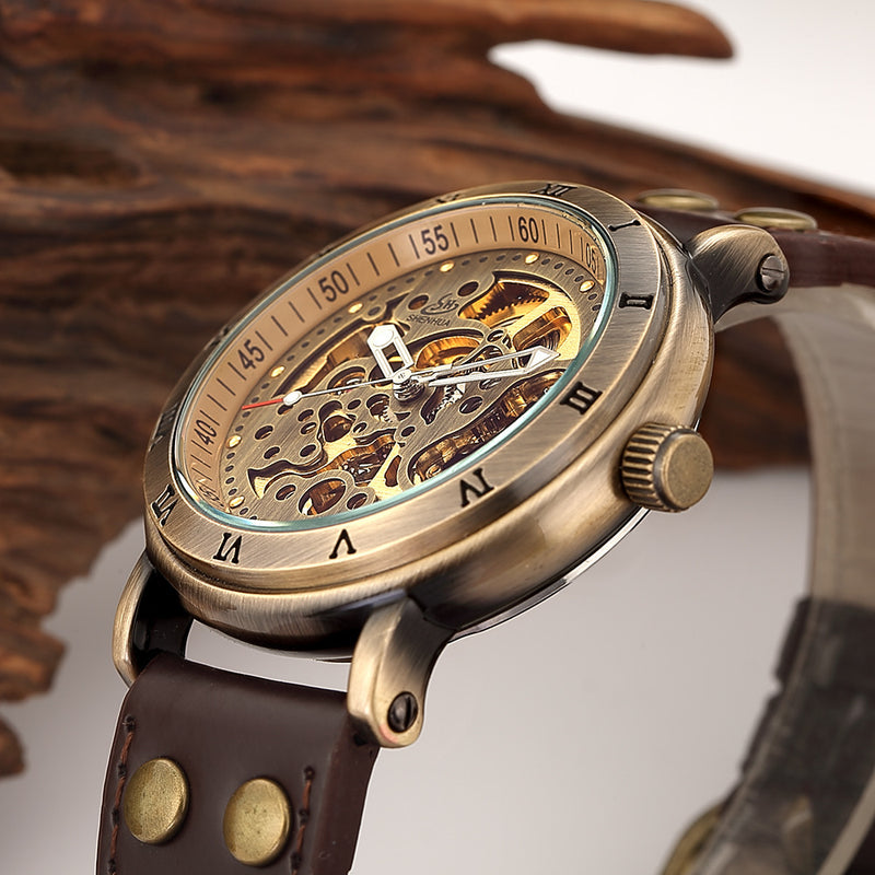 men's antique mechanical watch, view 5 - MRSLM