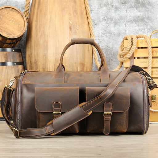 Leather handheld travel bag - MRSLM