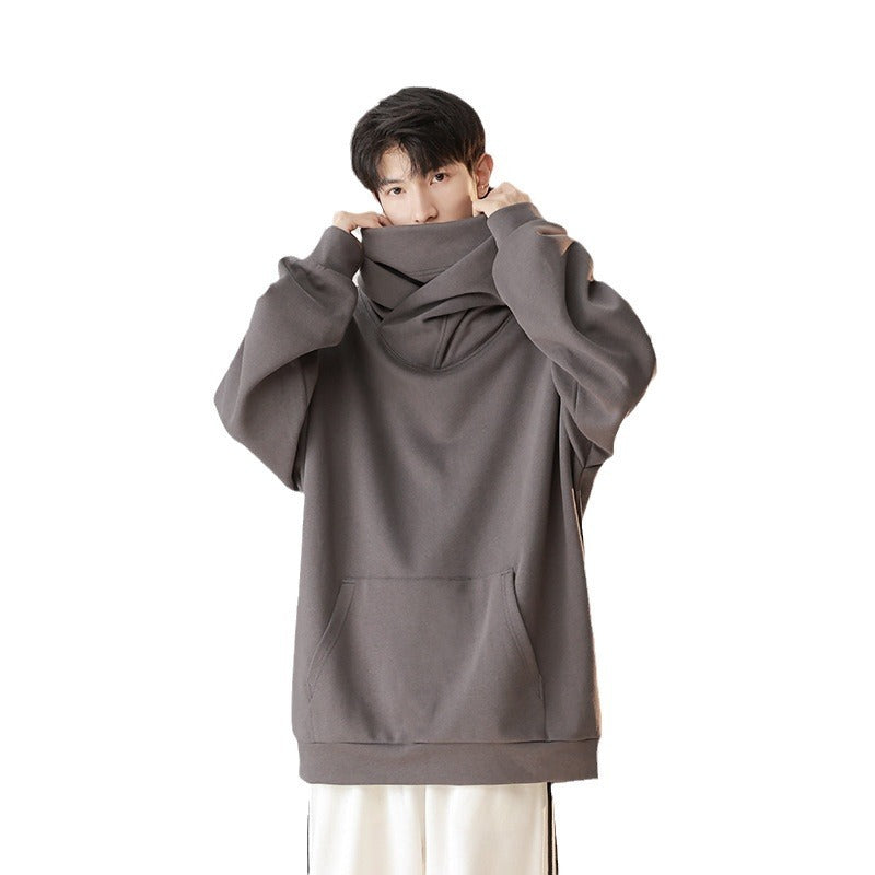hooded turtleneck workwear sweater, view 4 - MRSLM
