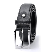 men's casual bonded leather belt, view 3 - MRSLM