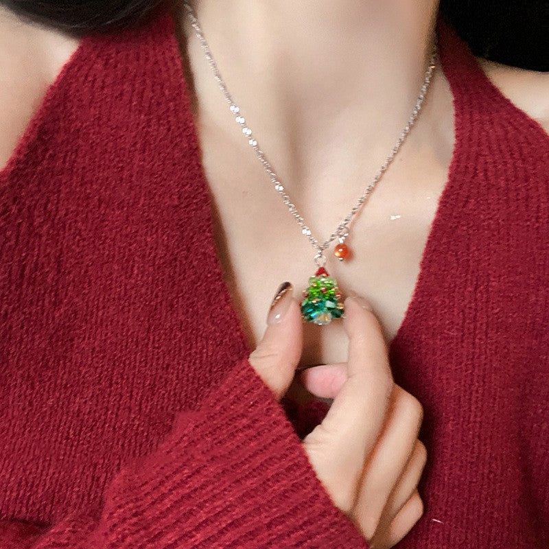 Christmas tree pendant necklace for women - MRSLM