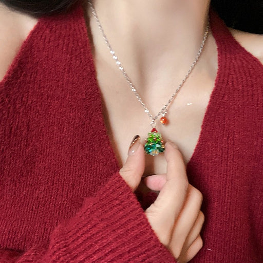 Christmas tree pendant necklace for women - MRSLM