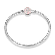 s925 silver snake bone chain bracelet, view 9 - MRSLM
