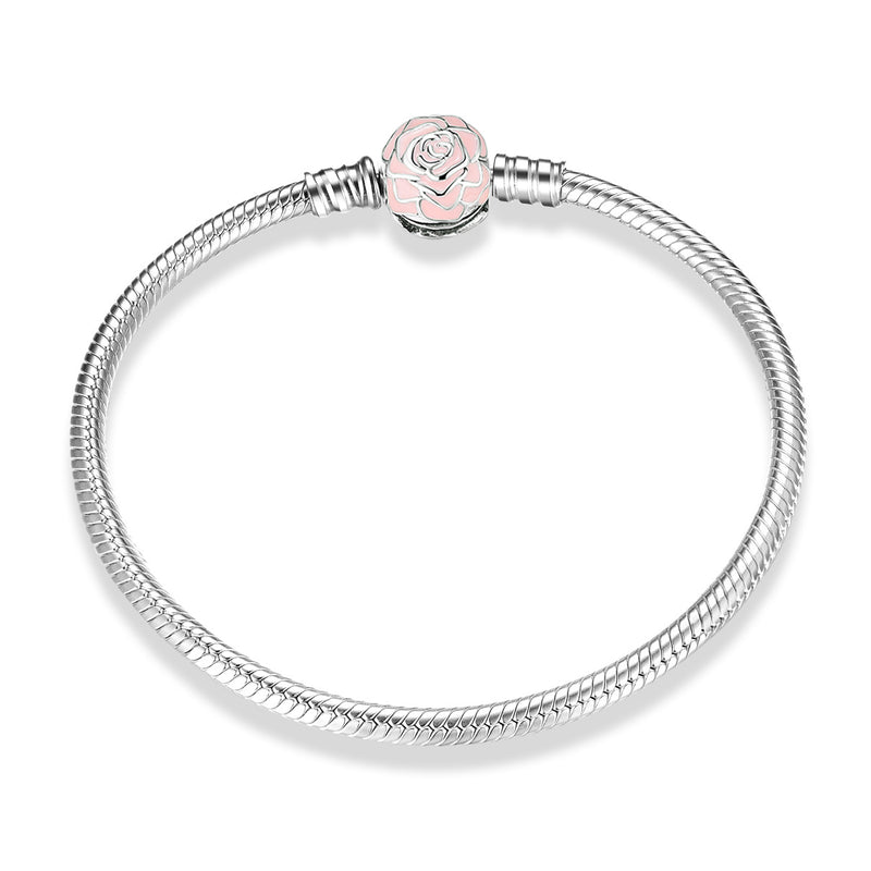 s925 silver snake bone chain bracelet, view 9 - MRSLM