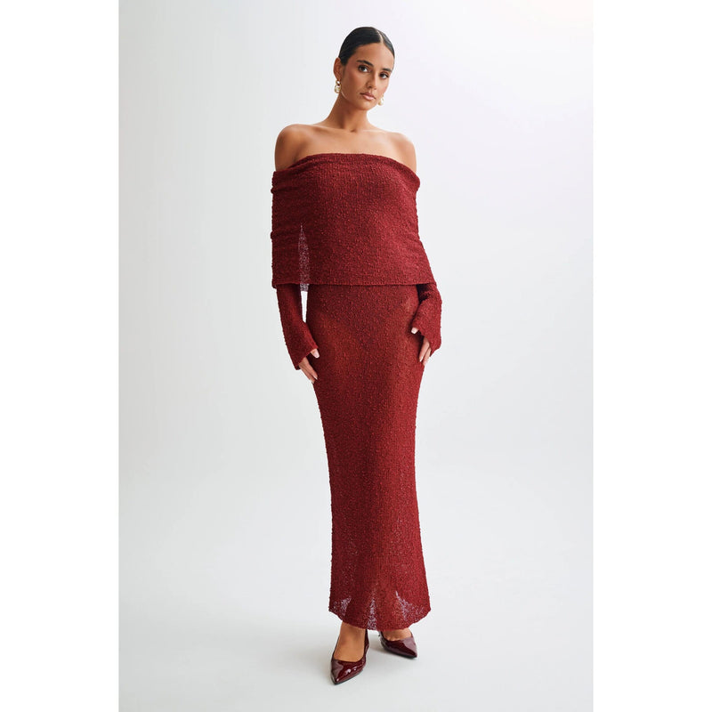 strapless hollow out maxi dress, view 17 - MRSLM