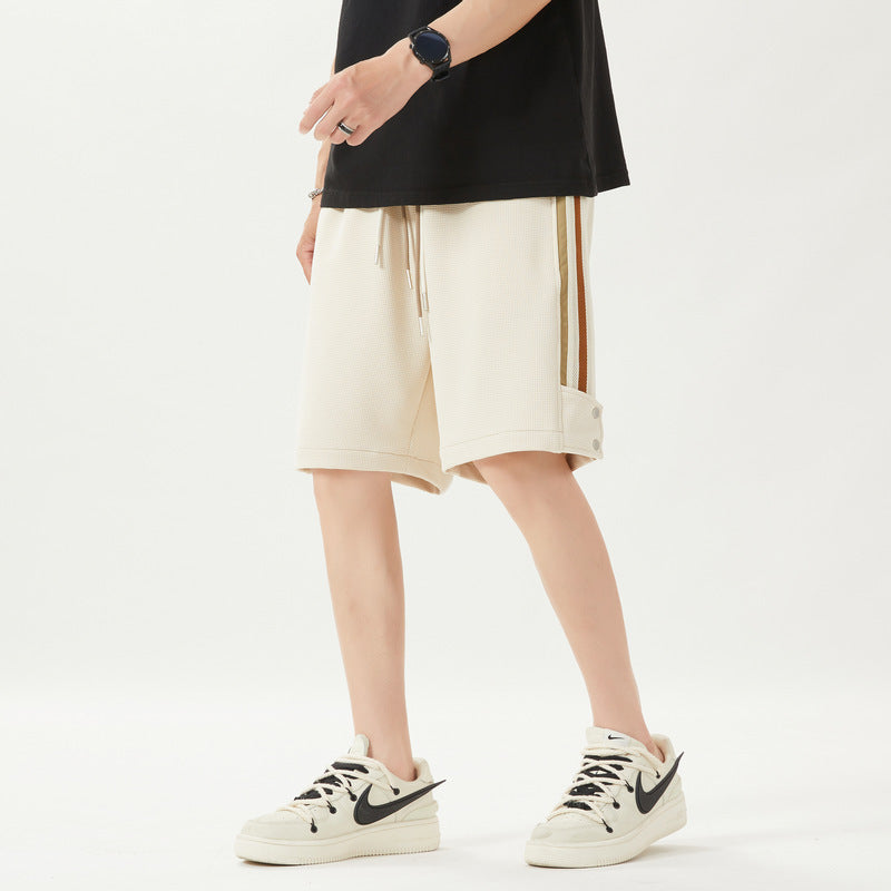 loose waffle cropped pants, view 6 - MRSLM