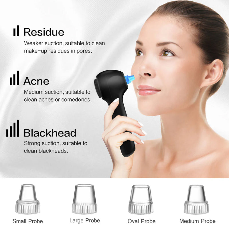 electric facial cleansing brush with pore vacuum, view 5 - MRSLM