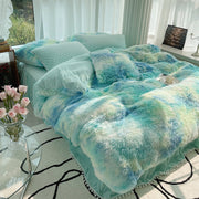 milk fiber bed skirt set, view 7 - MRSLM