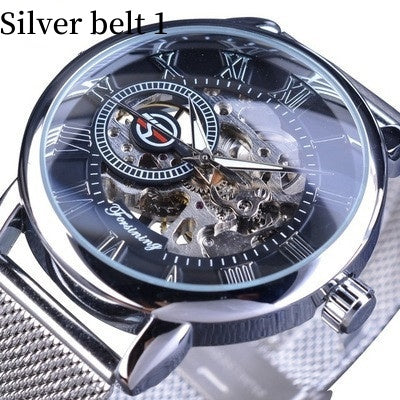 men's hollow mechanical watch, view 12 - MRSLM