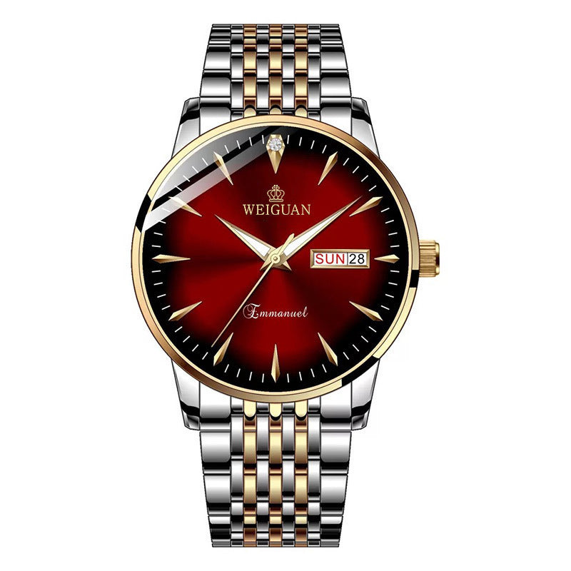 men's double calendar watch, view 9 - MRSLM