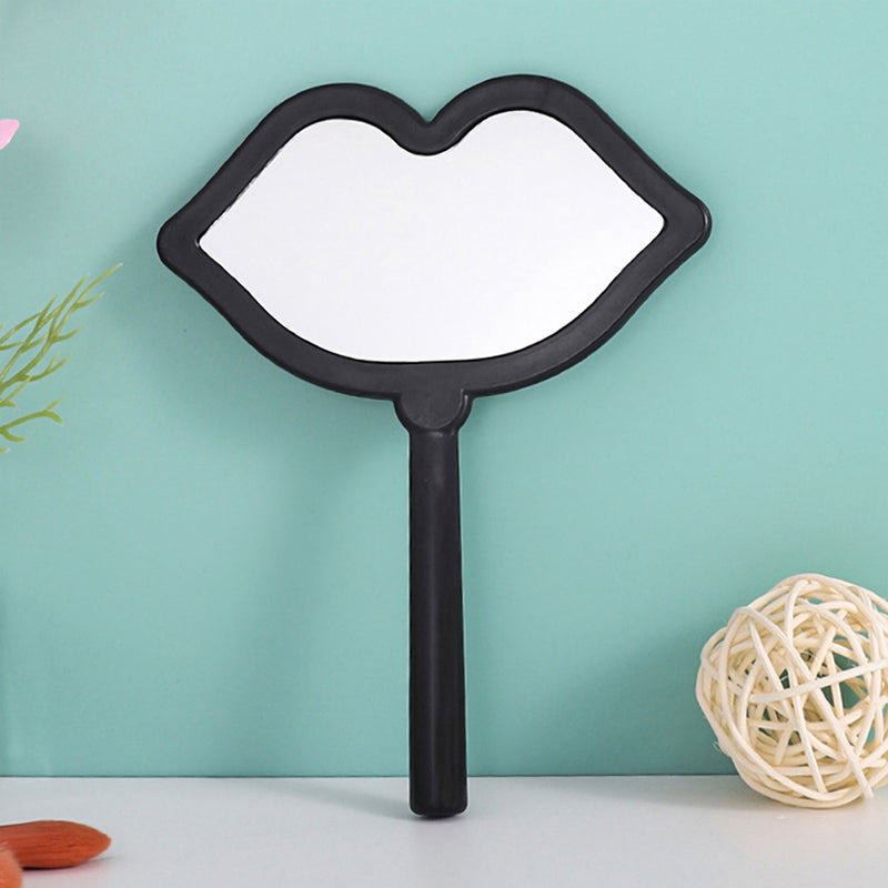 Lip shaped handheld makeup mirror, view 8 - MRSLM