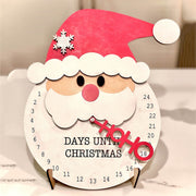 Wooden Christmas countdown calendar decoration, view 6 - MRSLM