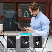 men's business travel backpack, view 2 - MRSLM