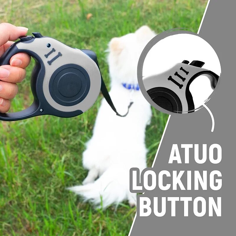 retractable nylon dog leash, view 11 - MRSLM