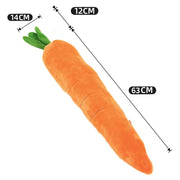 carrot plush chew toy for dogs, view 3 - MRSLM