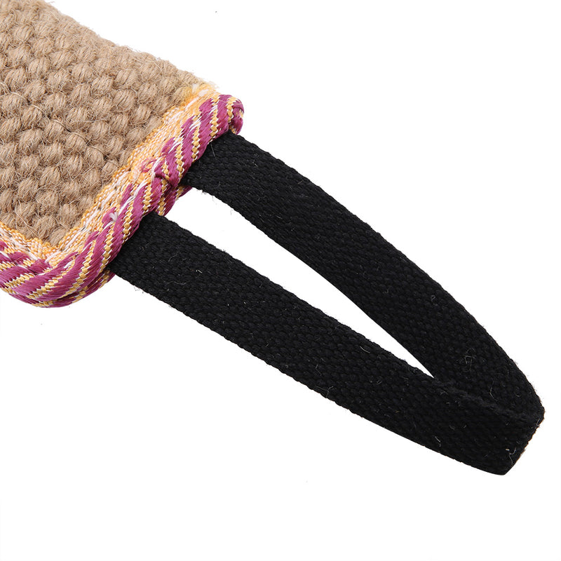 sackcloth dog training bite tug toy, view 9 - MRSLM