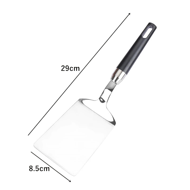 stainless steel cooking spatula, view 3 - MRSLM