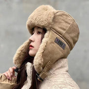 winter thickened earflap hat, view 3 - MRSLM