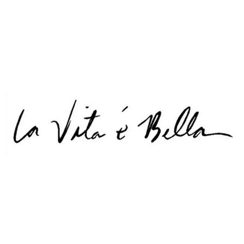 La Vita E Bella life quote car sticker, view 2 - MRSLM