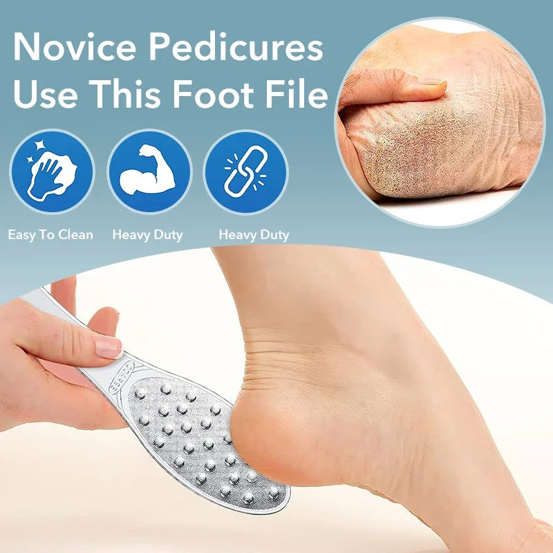 stainless steel double-sided foot file, view 6 - MRSLM