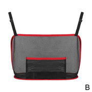 car seat mesh organizer with pet barrier, view 2 - MRSLM