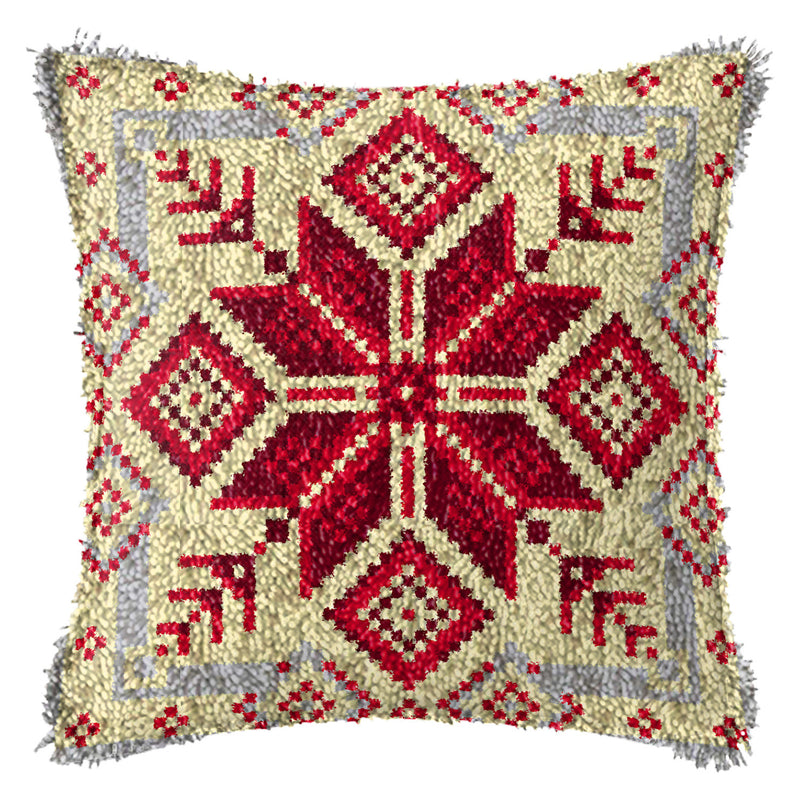 diy christmas embroidered cushion kit, view 3 - MRSLM