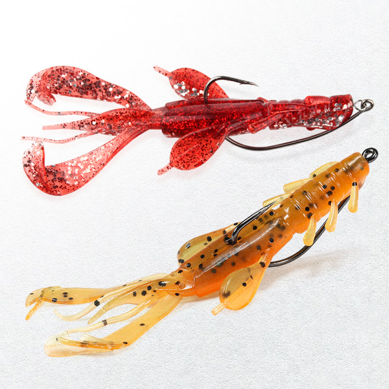 soft shrimp silicone fishing lure, view 9 - MRSLM