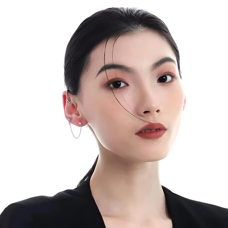 zircon snake ear cuff, view 8 - MRSLM
