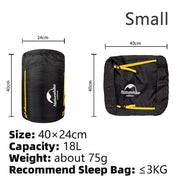 Splash-proof sleeping bag compression sack, view 2 - MRSLM