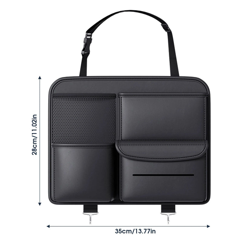 leather car storage organizer, view 3 - MRSLM