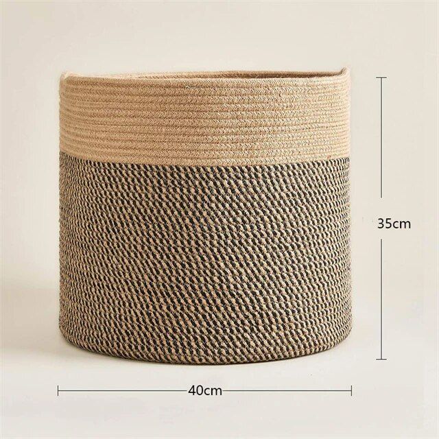 Eco-Friendly Cotton Rope Laundry Hamper