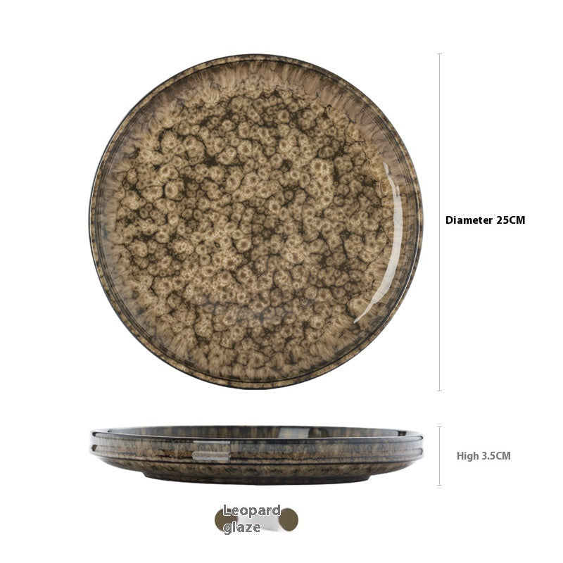 creative kiln glaze ceramic plate, view 5 - MRSLM