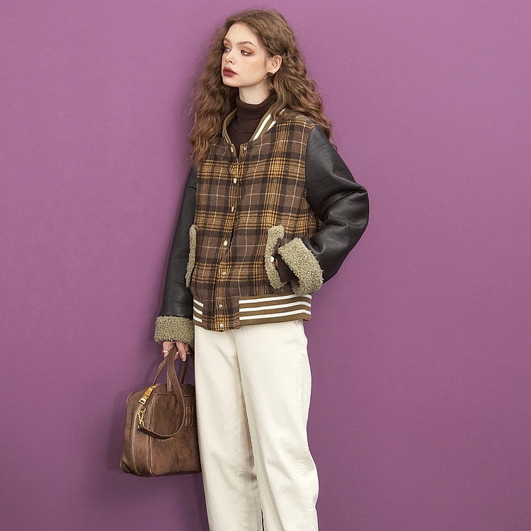 Brown cargo jacket for women - MRSLM