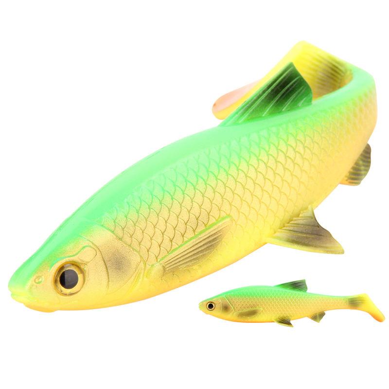 3D river roach paddle tail fishing lure, view 2 - MRSLM
