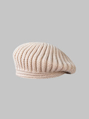 knitted wool beret for women, view 3 - MRSLM
