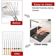 double metal BBQ skewers, view 8 - MRSLM