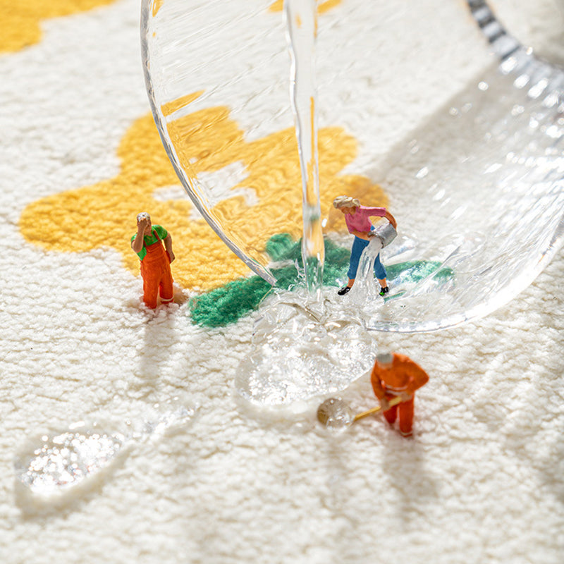 flower greeting mat, view 10 - MRSLM